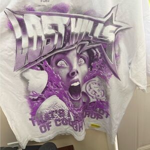 Lost Hills Men's Graphic Tee - White and Purple
